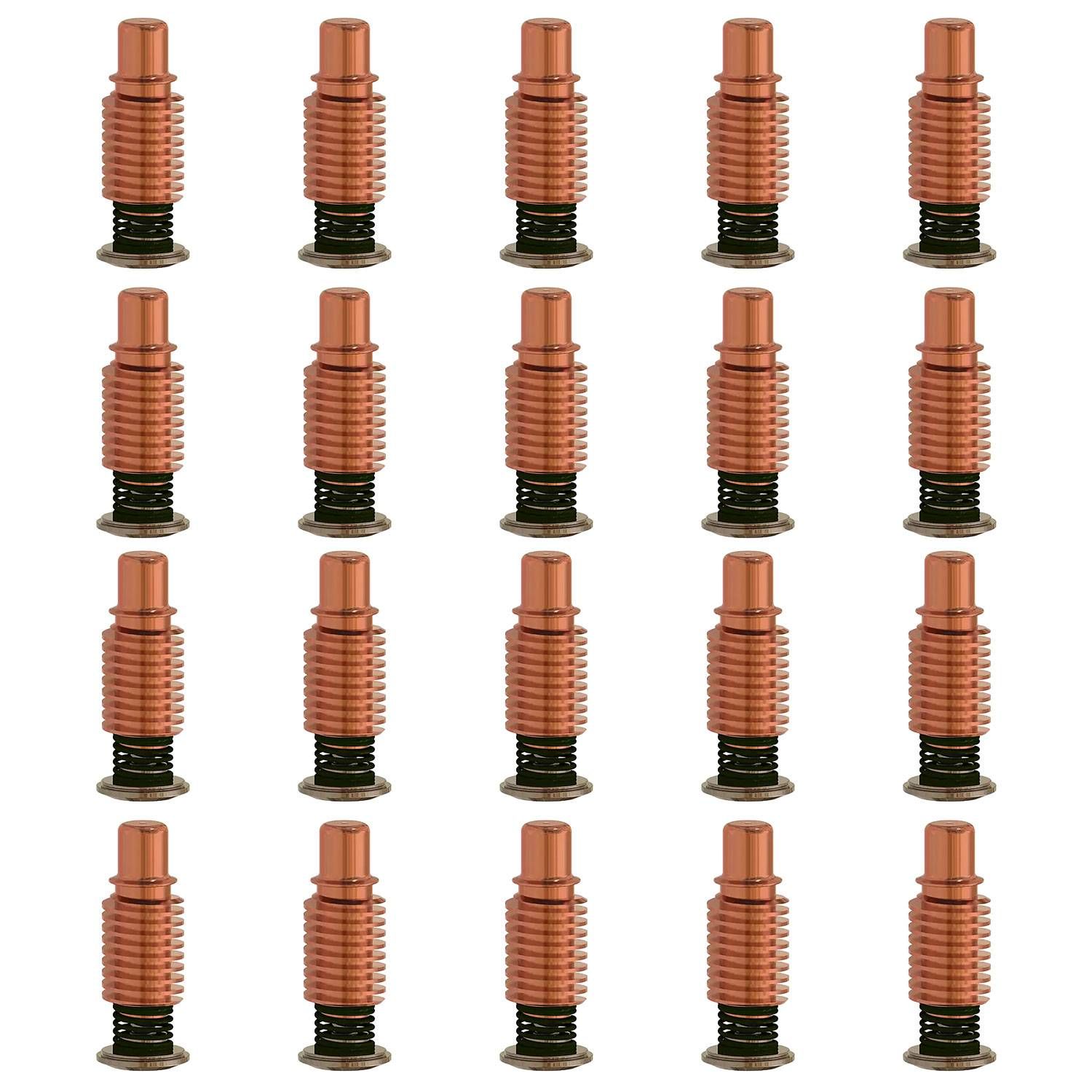 220971 Electrode, 20Pcs, For Fit Hypertherm Powermax 125 Duramax Hyamp Torch Plasma Consumables